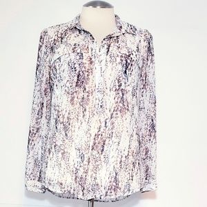 Liz Claiborne Sheer Long Sleeved Tunic